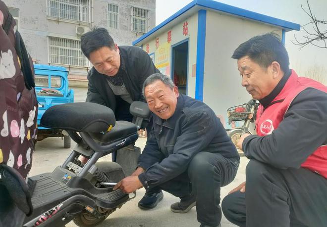 宁阳这个村有个便民驿站补胎、换件、电路维修等服务免费！