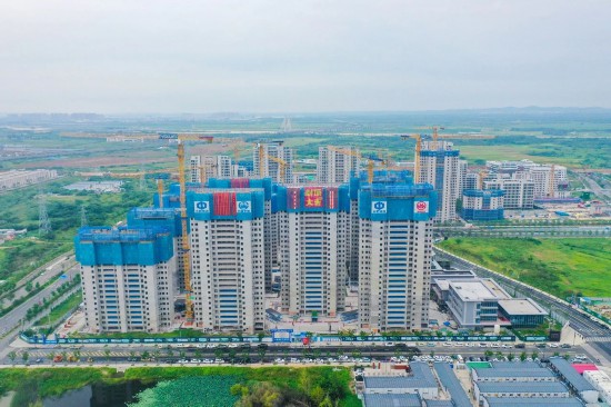 kaiyun：合肥首個配售型保障性住房主體結構封頂(图1)