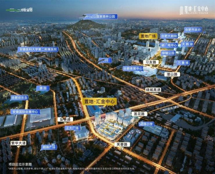 置地汇金中心项目户型图-学区