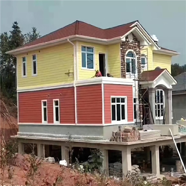 kaiyun入口：阜阳生产15天建别墅轻钢别墅颜色秋东集成房屋(图4)